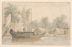 Gezicht op het kampement van Willem III bij Bodegraven