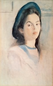 Portret van een vrouw door Valentin Aleksandrovich Serov