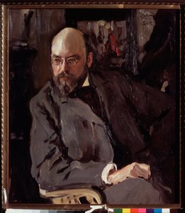 Portret van de kunstenaar Ilya Ostroukhov door Valentin Aleksandrovich Serov