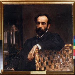 Portret van de kunstenaar Isaac Levitan door Valentin Aleksandrovich Serov