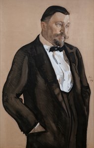 Portret van Alexei Vikulovich Morozov door Valentin Aleksandrovich Serov