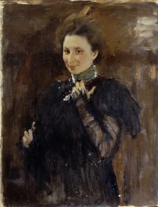 Portret van Mara Oliv 1870-1963, 1895 door Valentin Aleksandrovich Serov