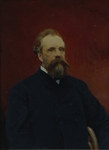 Portret van Sergei Mikhailovich Tretyakov 1834-1892 door Valentin Aleksandrovich Serov