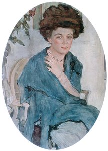 Portret van Yelena Oliv, 1909 door Valentin Aleksandrovich Serov