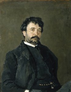 Portret van de operazanger Angelo Masini 1844-1926, 1890 door Valentin Aleksandrovich Serov