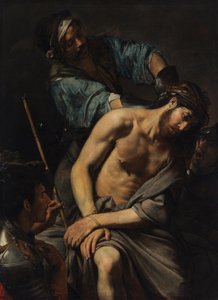 De doornenkroning en de bespotting van Christus door Valentin de Boulogne