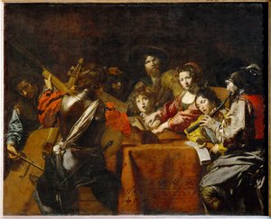 Un concert - Een concert ... door Valentin de Boulogne