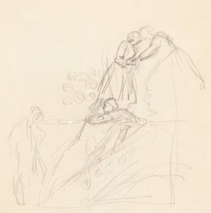 Figurenstudies [verso] door Valentine Cameron Prinsep