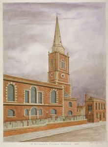 Kerk van St Botolph, Aldgate, City of London, 1806 door Valentine Davis