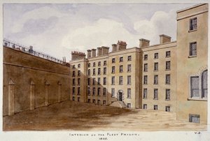 Binnenplaats van Fleet Prison, City of London door Valentine Davis