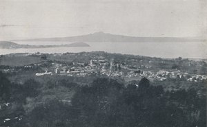 Haven van Auckland, 1924 door Valentine and Sons Ltd
