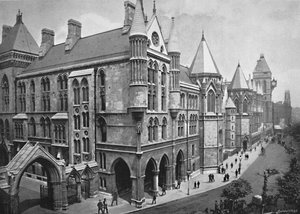 De Nieuwe Rechtbanken, Londen, ca. 1896