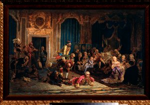 De narren aan het hof van keizerin Anna I van Rusland door Valeri Ivanovich Jacobi
