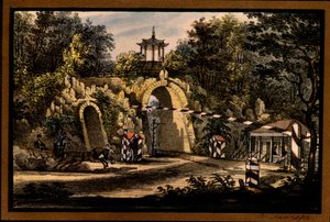 Het Grand Caprice paviljoen in het Catherine Park van Tsarskoye Selo (ca. 1820)