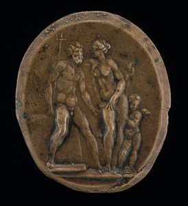 Neptunus, Amphitrite en Cupido door Valerio Belli