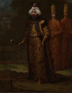 Sultan Ahmed III 1673-1736, ca. 1729 door Vanmour