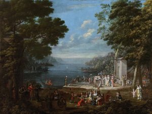Vrouwenfestival aan de Bosporus door Vanmour