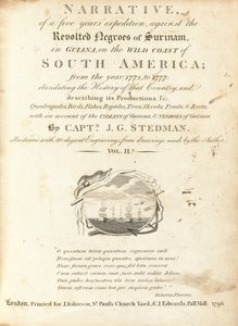 Verhaal van een Vijfjarige Expeditie tegen de Opstandige Negers van Suriname, in Guiana, aan de Wilde Kust van Zuid-Amerika (deel II) door Various Artists, including William Blake, after John Gabriel Stedman