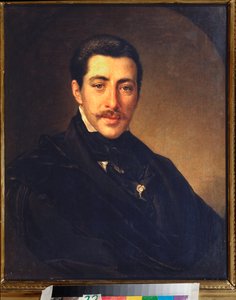 Portret van de schrijver Alexander Sukhovo-Kobylin