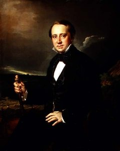 Portret van Alexander Alexandrovich Sapozhnikov (1827-87) 1852