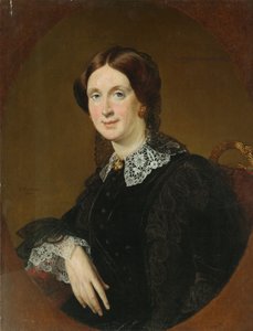 Portret van N.I. Panina, 1855 door Vasili Andreevich Tropinin