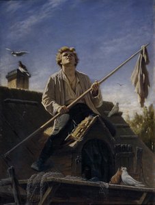 Een duivenliefhebber, 1874