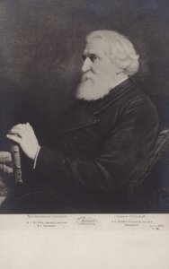 Ivan Turgenev, Russische romanschrijver, schrijver van korte verhalen en toneelschrijver door Vasili Grigorevich Perov