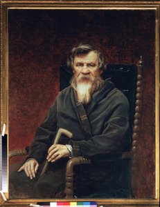 Portret van de historicus en journalist Mikhail Pogodin door Vasili Grigorevich Perov