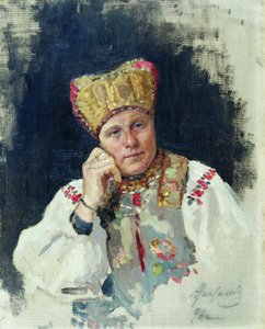 Russische boer, 1896 door Vasili Maksimovich Maksimov