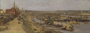 Uitzicht op Rybinsk