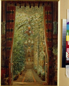 De wintertuin van het Joesoepovpaleis in Sint-Petersburg door Vasili Semenovich Sadovnikov