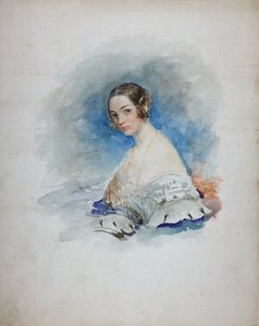 Portret van prinses Maria Ivanovna Kochubey, née Baryatinskaya 1818-1843, 1846 door Vasili Semenovich Sadovnikov