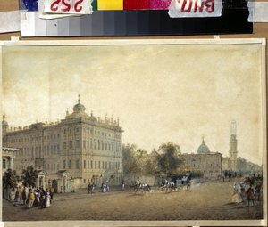 Sint-Petersburg. Het Anitsjkovpaleis door Vasili Semenovich Sadovnikov