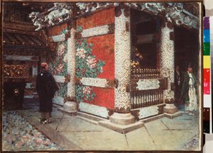 Het Shinto-heiligdom in Nikko door Vasili Vasilievich Vereshchagin