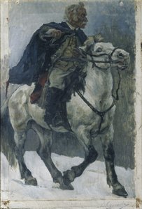 Alexander Suvorov te paard, 1897-1898 door Vasilij Ivanovic Surikov