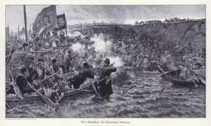 De Verovering van Siberië door Yermak Timofeyevich door Vasilij Ivanovic Surikov