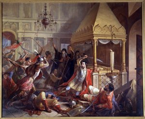 Heldendaad van Prins Michail Volkonsky tijdens het Poolse beleg in 1610