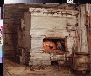 In een landhuis door Vasily Maximov