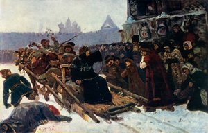 De Boyar Morozova (studie) door Vasily Surikov