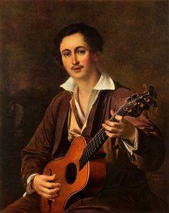 De Gitarist, 1820s, 1965 door Vasily Tropinin