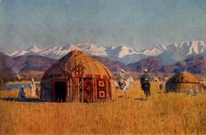 Kirghiz yourta bij de rivier Chu, 1869-1870, 1965