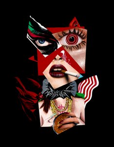 Luci XV, 2017 (Acryl op hout) door Vaskeen Vaskeen
