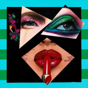 Ulterieure versieringen van een Covergirl, 2017 (Acryl op hout)