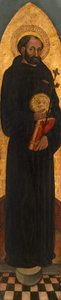 Sint Nicolaas van Tolentino van een Augustijns altaarstuk door Venetian