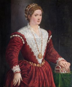 Portret van een Onbekende Dame door Venetian School