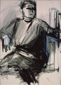 Zelfportret, 1934 door Vera Mikhailovna Yermolayeva