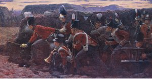 De wanhopige hoop bij Badajos, illustratie uit Cassells Geschiedenis van Engeland, 1900s