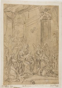 Mystiek Huwelijk van St. Catharina door Veronese (Paolo Caliari)