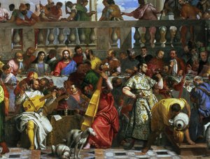 Het Bruiloftsfeest te Kana (detail) door Paolo Veronese