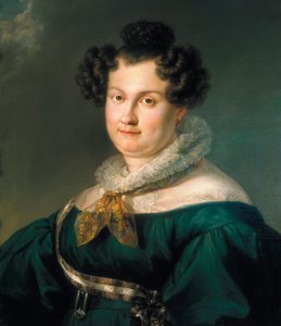Portret van Maria Cristina Ferdinand van Bourbon door Vicente Lopez y Portana